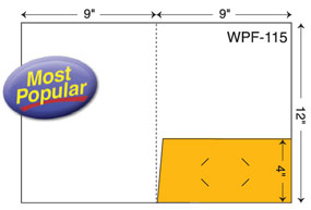 WPF-115. 9" x 12" Presentation Folder. One right 4" pocket.